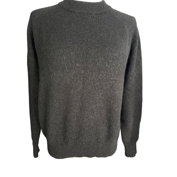 2/$30 Zara Small Jet Black Wool Alpaca Blend Sweater - Picture 7 of 14